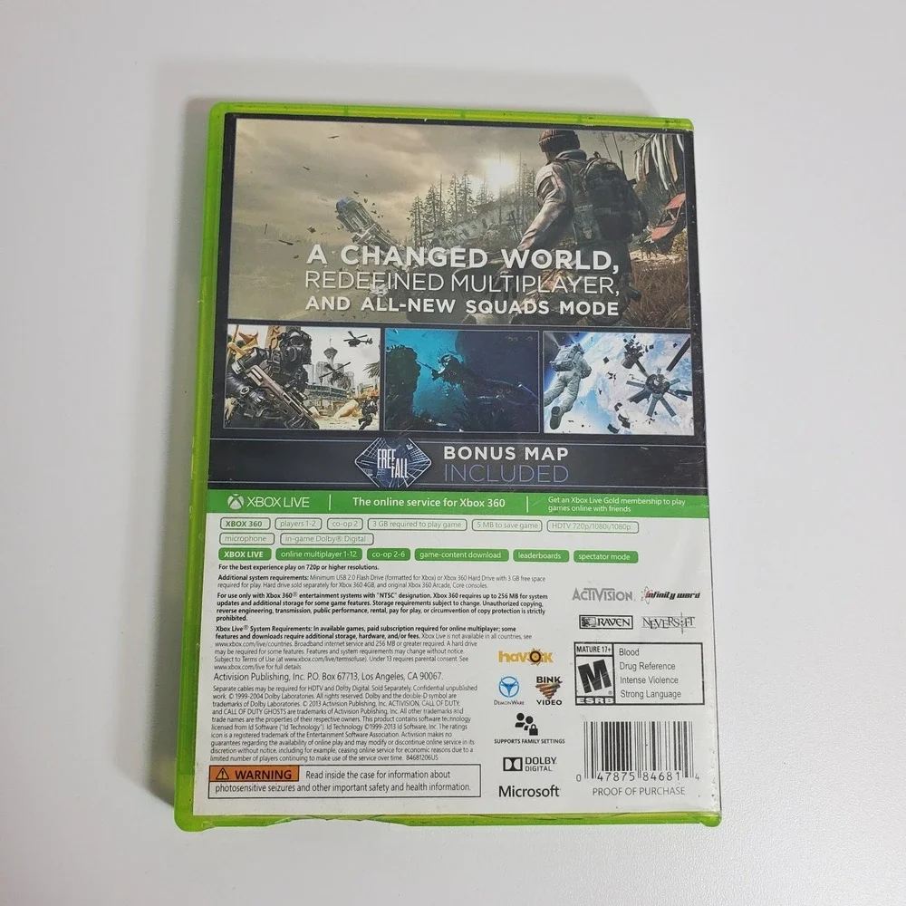 Call of Duty: Ghosts Xbox 360 – DISC 2 ONLY‎ – Replacement – Tested